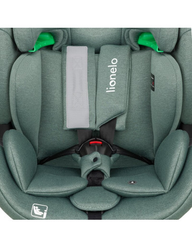 BN-LO-LAVENDER_I-SIZE_GREEN_PISTACHIO,Scaun auto, Lionelo, Lavender I-size, Isofix, Cu centura TopTether, Cu spatar inclinabil i