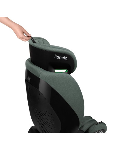 BN-LO-LAVENDER_I-SIZE_GREEN_PISTACHIO,Scaun auto, Lionelo, Lavender I-size, Isofix, Cu centura TopTether, Cu spatar inclinabil i