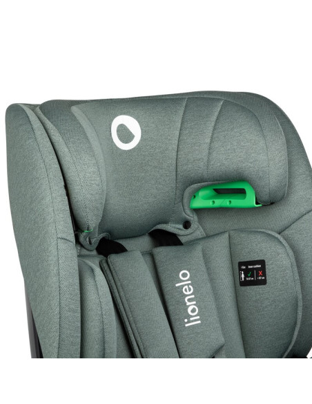 BN-LO-LAVENDER_I-SIZE_GREEN_PISTACHIO,Scaun auto, Lionelo, Lavender I-size, Isofix, Cu centura TopTether, Cu spatar inclinabil i