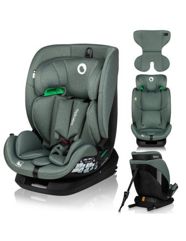 BN-LO-LAVENDER_I-SIZE_GREEN_PISTACHIO,Scaun auto, Lionelo, Lavender I-size, Isofix, Cu centura TopTether, Cu spatar inclinabil i