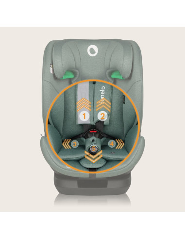 BN-LO-LAVENDER_I-SIZE_GREEN_PISTACHIO,Scaun auto, Lionelo, Lavender I-size, Isofix, Cu centura TopTether, Cu spatar inclinabil i