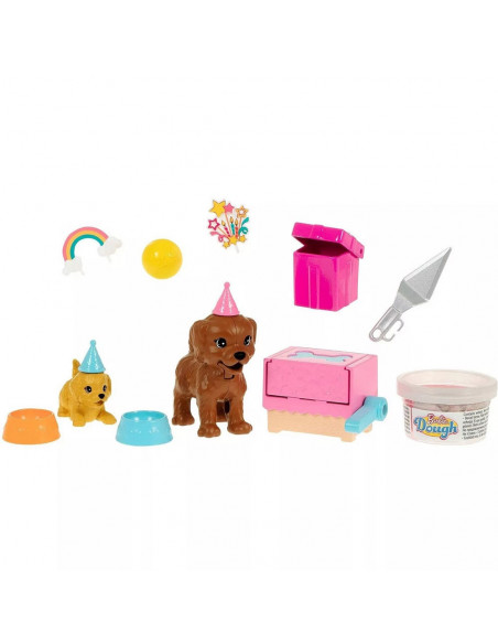 Set Barbie by Mattel Puppy Party cu papusa si accesorii,MT-GXV75