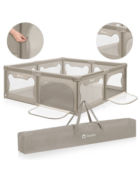 BN-LO-WILLOW_XL_BEIGE_SAND,Tarc de joaca copii, Lionelo, Willow XL,180 x 200 cm, Pliere compacta, Include geanta de transport, D BN-LO-WILLOW_XL_BEIGE_SAND,Tarc de joaca copii, Lionelo, Willow XL,180 x 200 cm, Pliere compacta, Include geanta de transport, D