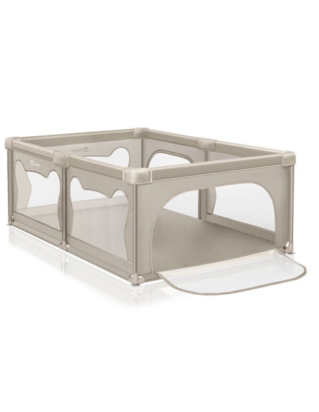 BN-LO-WILLOW_BEIGE_SAND,Tarc de joaca copii, Lionelo, Willow, 127 x 187 cm, Pliere compacta, Include geanta de transport, Din pl