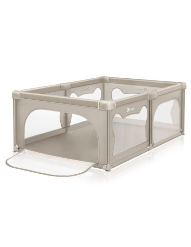 BN-LO-WILLOW_BEIGE_SAND,Tarc de joaca copii, Lionelo, Willow, 127 x 187 cm, Pliere compacta, Include geanta de transport, Din pl