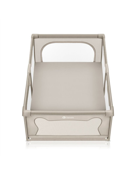 BN-LO-WILLOW_BEIGE_SAND,Tarc de joaca copii, Lionelo, Willow, 127 x 187 cm, Pliere compacta, Include geanta de transport, Din pl