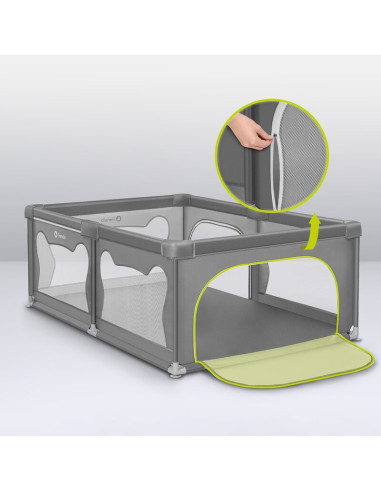 BN-LO-WILLOW_BEIGE_SAND,Tarc de joaca copii, Lionelo, Willow, 127 x 187 cm, Pliere compacta, Include geanta de transport, Din pl