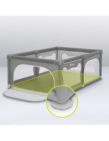 BN-LO-WILLOW_BEIGE_SAND,Tarc de joaca copii, Lionelo, Willow, 127 x 187 cm, Pliere compacta, Include geanta de transport, Din pl