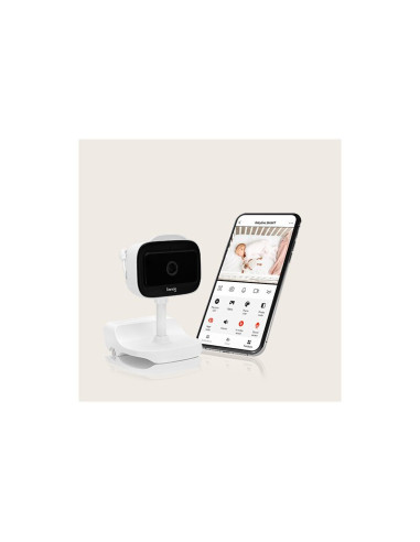 BN-LOC-BABYLINE_GO,Video monitor, Lionelo, Babyline Go, Cu aplicatia dedicata Lionelo Smart, Mod de noapte 8m, Cu functie de ilu
