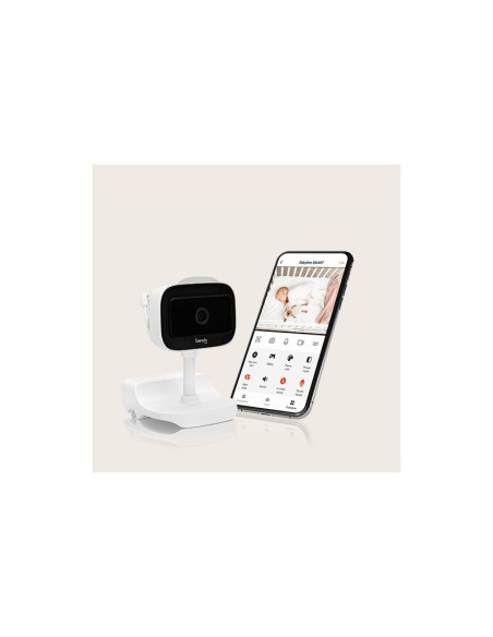 BN-LOC-BABYLINE_GO,Video monitor, Lionelo, Babyline Go, Cu aplicatia dedicata Lionelo Smart, Mod de noapte 8m, Cu functie de ilu
