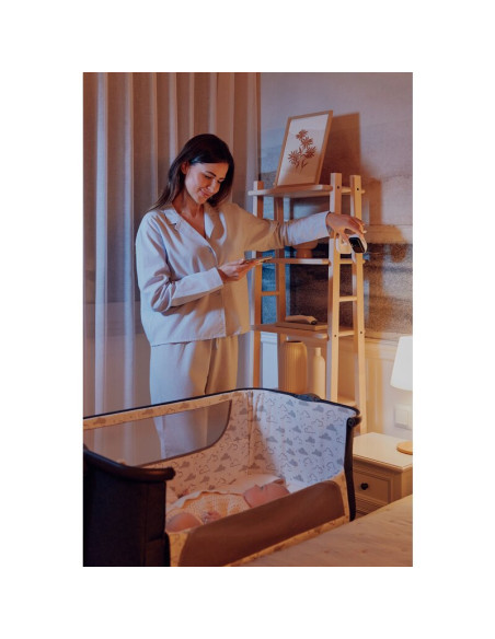BN-LOC-BABYLINE_GO,Video monitor, Lionelo, Babyline Go, Cu aplicatia dedicata Lionelo Smart, Mod de noapte 8m, Cu functie de ilu