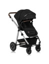 BN-LO-AMBER_2IN1_BLACK_SILVER,Carucior 2 in 1, Lionelo, Amber, Cadru aluminiu, Cu landou intarit si salteluta moale, Reversibil,