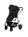 BN-LO-AMBER_2IN1_BLACK_SILVER,Carucior 2 in 1, Lionelo, Amber, Cadru aluminiu, Cu landou intarit si salteluta moale, Reversibil,