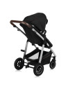 BN-LO-AMBER_2IN1_BLACK_SILVER,Carucior 2 in 1, Lionelo, Amber, Cadru aluminiu, Cu landou intarit si salteluta moale, Reversibil,