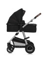 BN-LO-AMBER_2IN1_BLACK_SILVER,Carucior 2 in 1, Lionelo, Amber, Cadru aluminiu, Cu landou intarit si salteluta moale, Reversibil,