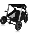 BN-LO-AMBER_2IN1_BLACK_SILVER,Carucior 2 in 1, Lionelo, Amber, Cadru aluminiu, Cu landou intarit si salteluta moale, Reversibil,