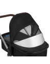 BN-LO-AMBER_2IN1_BLACK_SILVER,Carucior 2 in 1, Lionelo, Amber, Cadru aluminiu, Cu landou intarit si salteluta moale, Reversibil,