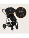 BN-LO-AMBER_2IN1_BLACK_SILVER,Carucior 2 in 1, Lionelo, Amber, Cadru aluminiu, Cu landou intarit si salteluta moale, Reversibil,