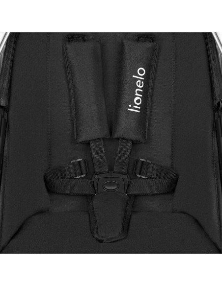 BN-LO-AMBER_3IN1_BLACK_SILVER,Carucior 3 in 1, Lionelo, Amber, Cadru aluminiu, Cu landou intarit si salteluta moale, Scoica auto