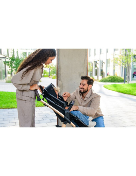 BN-LO-AMBER_3IN1_BLACK_SILVER,Carucior 3 in 1, Lionelo, Amber, Cadru aluminiu, Cu landou intarit si salteluta moale, Scoica auto