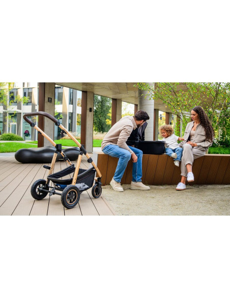 BN-LO-AMBER_3IN1_BLACK_SILVER,Carucior 3 in 1, Lionelo, Amber, Cadru aluminiu, Cu landou intarit si salteluta moale, Scoica auto