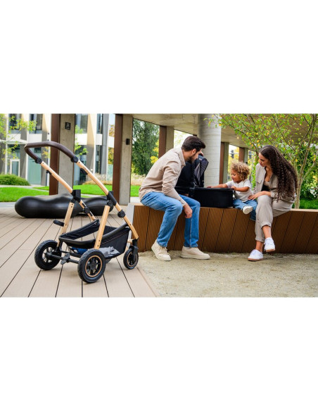 BN-LO-AMBER_3IN1_BLACK_SILVER,Carucior 3 in 1, Lionelo, Amber, Cadru aluminiu, Cu landou intarit si salteluta moale, Scoica auto