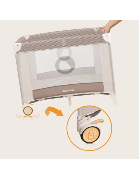 BN-LO-BONNIE_BEIGE_SAND,Tarc de joaca copii, Lionelo, Bonnie, Pana la 15 kg, 100 x 100 cm, Pliere compacta, Include geanta de tr BN-LO-BONNIE_BEIGE_SAND,Tarc de joaca copii, Lionelo, Bonnie, Pana la 15 kg, 100 x 100 cm, Pliere compacta, Include geanta de tr