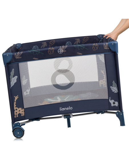 BN-LO-BONNIE_BLUE_NAVY,Tarc de joaca copii, Lionelo, Bonnie, Pana la 15 kg, 100 x 100 cm, Pliere compacta, Include geanta de tra BN-LO-BONNIE_BLUE_NAVY,Tarc de joaca copii, Lionelo, Bonnie, Pana la 15 kg, 100 x 100 cm, Pliere compacta, Include geanta de tra