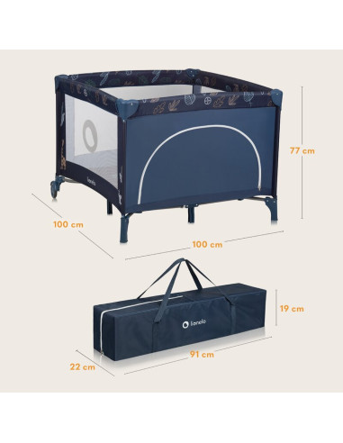 BN-LO-BONNIE_BLUE_NAVY,Tarc de joaca copii, Lionelo, Bonnie, Pana la 15 kg, 100 x 100 cm, Pliere compacta, Include geanta de tra BN-LO-BONNIE_BLUE_NAVY,Tarc de joaca copii, Lionelo, Bonnie, Pana la 15 kg, 100 x 100 cm, Pliere compacta, Include geanta de tra