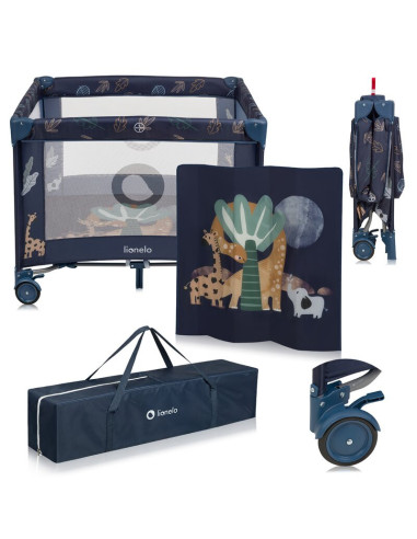 BN-LO-BONNIE_BLUE_NAVY,Tarc de joaca copii, Lionelo, Bonnie, Pana la 15 kg, 100 x 100 cm, Pliere compacta, Include geanta de tra BN-LO-BONNIE_BLUE_NAVY,Tarc de joaca copii, Lionelo, Bonnie, Pana la 15 kg, 100 x 100 cm, Pliere compacta, Include geanta de tra