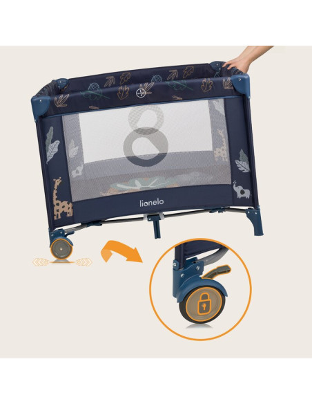 BN-LO-BONNIE_BLUE_NAVY,Tarc de joaca copii, Lionelo, Bonnie, Pana la 15 kg, 100 x 100 cm, Pliere compacta, Include geanta de tra BN-LO-BONNIE_BLUE_NAVY,Tarc de joaca copii, Lionelo, Bonnie, Pana la 15 kg, 100 x 100 cm, Pliere compacta, Include geanta de tra