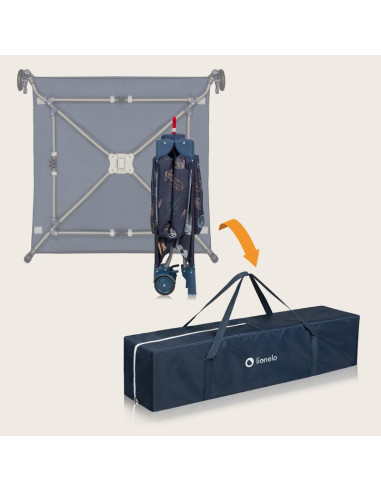 BN-LO-BONNIE_BLUE_NAVY,Tarc de joaca copii, Lionelo, Bonnie, Pana la 15 kg, 100 x 100 cm, Pliere compacta, Include geanta de tra BN-LO-BONNIE_BLUE_NAVY,Tarc de joaca copii, Lionelo, Bonnie, Pana la 15 kg, 100 x 100 cm, Pliere compacta, Include geanta de tra