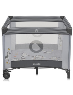 BN-LO-BONNIE_GREY_STONE,Tarc de joaca copii, Lionelo, Bonnie, Pana la 15 kg, 100 x 100 cm, Pliere compacta, Include geanta de tr 2