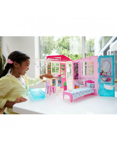 Casuta pentru papusi Barbie by Mattel cu accesorii,MT-FXG54