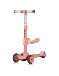 BN-LO-FRANKY_PINK_ROSE,Trotineta, Lionelo, Franky, Multifunctionala, Pliabila, Pana la 50 kg, Bicicleta cu 3 roti si trotineta d 2