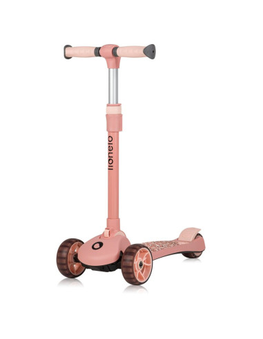 BN-LO-FRANKY_PINK_ROSE,Trotineta, Lionelo, Franky, Multifunctionala, Pliabila, Pana la 50 kg, Bicicleta cu 3 roti si trotineta d