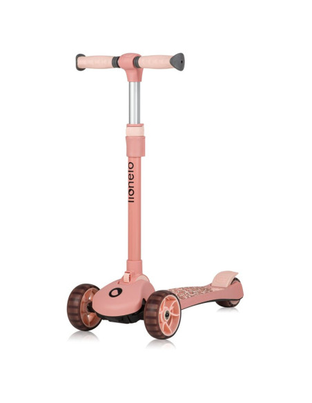 BN-LO-FRANKY_PINK_ROSE,Trotineta, Lionelo, Franky, Multifunctionala, Pliabila, Pana la 50 kg, Bicicleta cu 3 roti si trotineta d