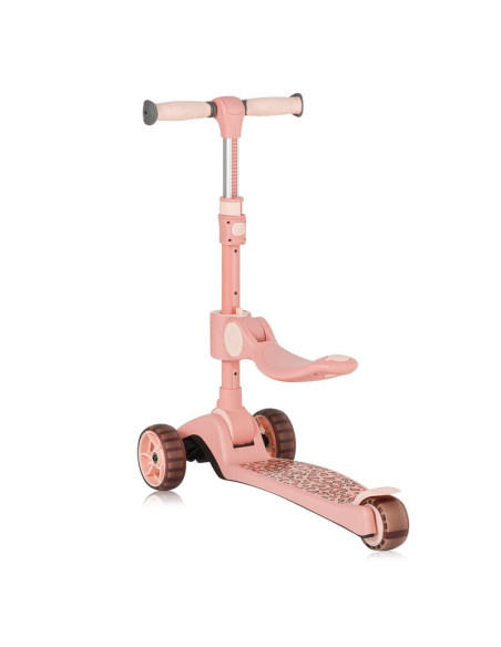 BN-LO-FRANKY_PINK_ROSE,Trotineta, Lionelo, Franky, Multifunctionala, Pliabila, Pana la 50 kg, Bicicleta cu 3 roti si trotineta d