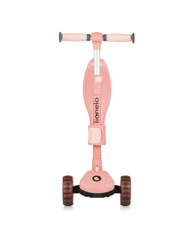 BN-LO-FRANKY_PINK_ROSE,Trotineta, Lionelo, Franky, Multifunctionala, Pliabila, Pana la 50 kg, Bicicleta cu 3 roti si trotineta d