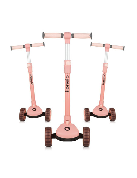 BN-LO-FRANKY_PINK_ROSE,Trotineta, Lionelo, Franky, Multifunctionala, Pliabila, Pana la 50 kg, Bicicleta cu 3 roti si trotineta d