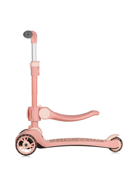 BN-LO-FRANKY_PINK_ROSE,Trotineta, Lionelo, Franky, Multifunctionala, Pliabila, Pana la 50 kg, Bicicleta cu 3 roti si trotineta d