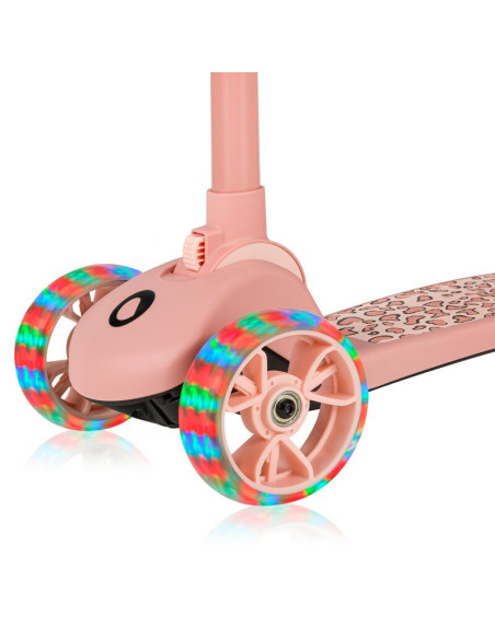 BN-LO-FRANKY_PINK_ROSE,Trotineta, Lionelo, Franky, Multifunctionala, Pliabila, Pana la 50 kg, Bicicleta cu 3 roti si trotineta d