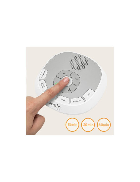 BN-LOC-BABYNAP,Lampa de veghe, Lionelo, BabyNap, 2 in 1, Wireless, Cu sunete si melodii de leagan, Cu 11 culori si 3 niveluri de