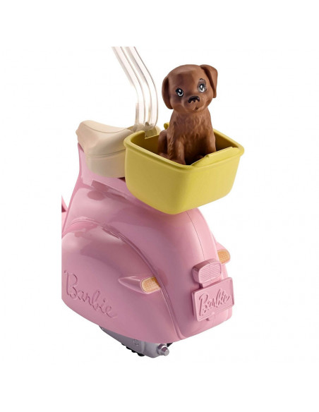 Scuter Barbie by Mattel cu accesorii,MT-FRP56