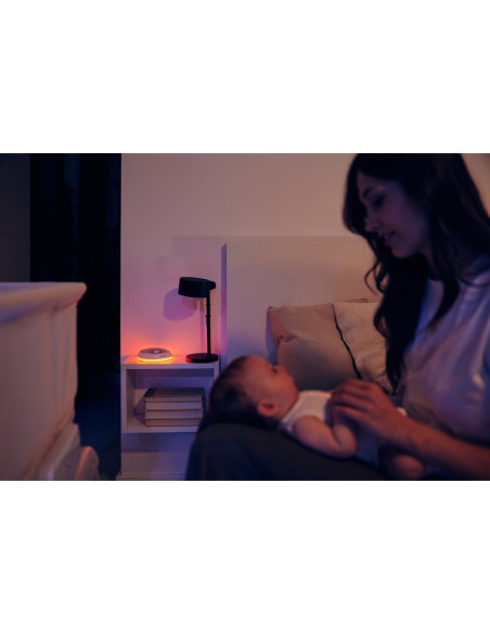 BN-LOC-BABYNAP,Lampa de veghe, Lionelo, BabyNap, 2 in 1, Wireless, Cu sunete si melodii de leagan, Cu 11 culori si 3 niveluri de