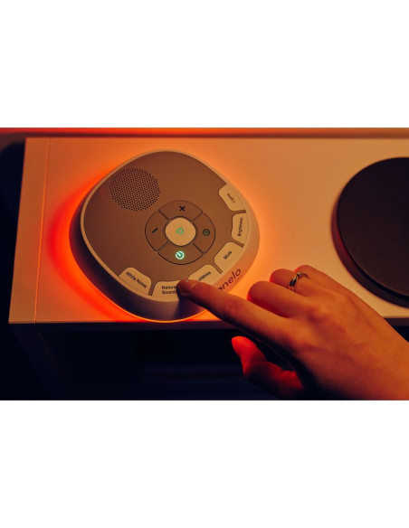 BN-LOC-BABYNAP,Lampa de veghe, Lionelo, BabyNap, 2 in 1, Wireless, Cu sunete si melodii de leagan, Cu 11 culori si 3 niveluri de