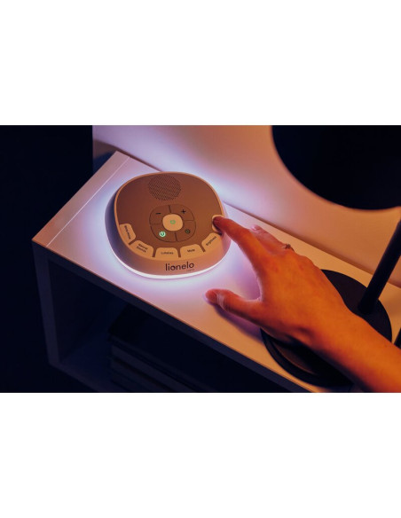 BN-LOC-BABYNAP,Lampa de veghe, Lionelo, BabyNap, 2 in 1, Wireless, Cu sunete si melodii de leagan, Cu 11 culori si 3 niveluri de