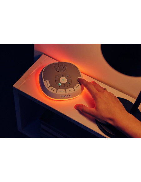 BN-LOC-BABYNAP,Lampa de veghe, Lionelo, BabyNap, 2 in 1, Wireless, Cu sunete si melodii de leagan, Cu 11 culori si 3 niveluri de