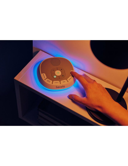 BN-LOC-BABYNAP,Lampa de veghe, Lionelo, BabyNap, 2 in 1, Wireless, Cu sunete si melodii de leagan, Cu 11 culori si 3 niveluri de