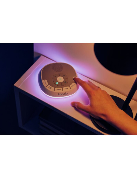 BN-LOC-BABYNAP,Lampa de veghe, Lionelo, BabyNap, 2 in 1, Wireless, Cu sunete si melodii de leagan, Cu 11 culori si 3 niveluri de